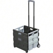 NEW Collapsible Mobile Utility Cart, Rolling Tote, Black FREE SHIPPING
