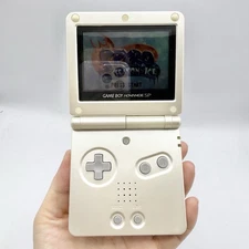 Nintendo Gameboy Advance SP Handheld Console Pearl White (AGS-001) EUC Tested
