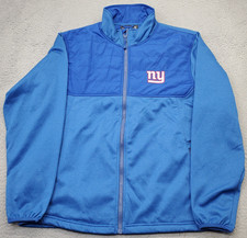 New York Giants Dunbrooke Jacket Football Mens Large Blue Long Sleeve Full Zip