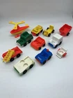 Lot Of 11 Vintage Fisher Price Little People Travel Transportation Vehicles 2B