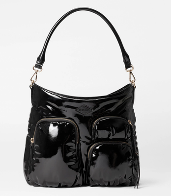 MZ WALLACE Chelsea Hobo Convertible Crossbody w/ Pouch ~NWT~ Black