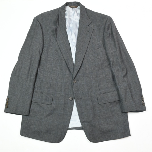 Paul Stuart WESTGATE Suit Mens 43L Dark Gray Blue Wool Two-Button Classic - Picture 2 of 23