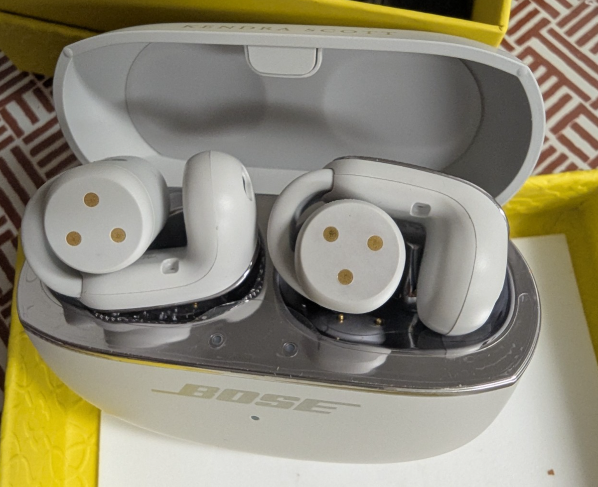 Bose x Kendra Scott Ultra Open Earbuds Limited Edition- Rhodium