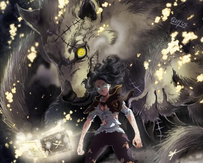 Anime black clover bulls charmy pappitson wolf Play Gaming Mat Desk
