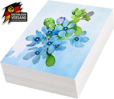 120 Blätter Aquarellpapier 300G kaltgepresst für Künstler und Hobby