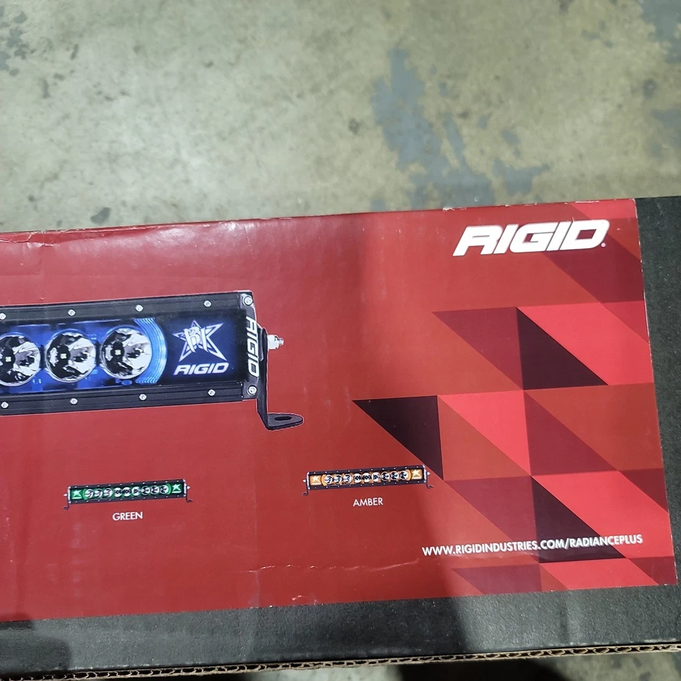 Rígido 220023 20" Radiador + Barra LED Retroiluminación AZUL - Punto Ancho NUEVO Foto 2 de 4