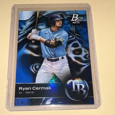 Ryan Cermak 2023 Bowman Platinum Blue #TOP-74 /150 Rays