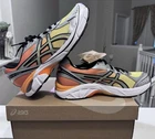 ASICS GT 2160 Running Shoes Men's 9.5 Woman's 11 Silver/Sun Peach/Banana Cream