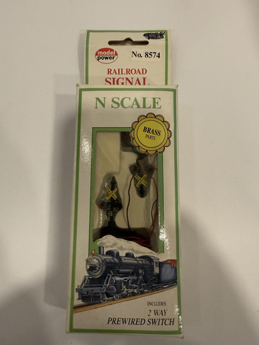 Señal de ferrocarril modelo Power escala N #8574 piezas de latón - interruptor precableado de 2 vías | Zustand: New