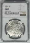 1896 Morgan Silver $1 Dollar Coin NGC MS 63