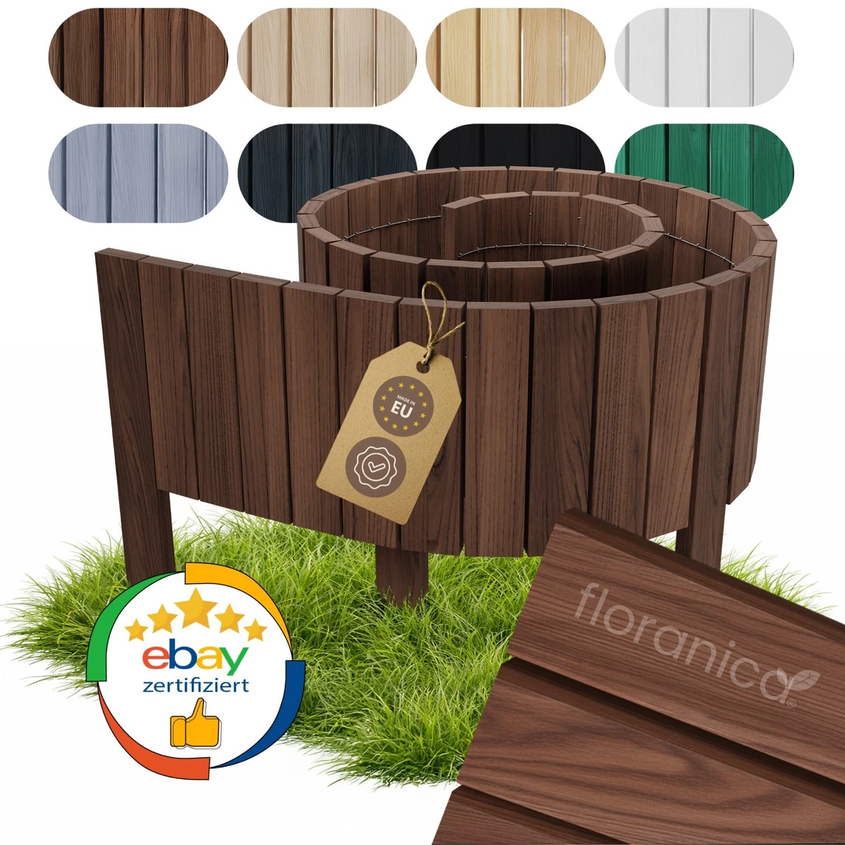 Bordo Da Giardino In Plastica 6 Metri - Delimitatore Per Aiuole, Prato E Vialetti - 4