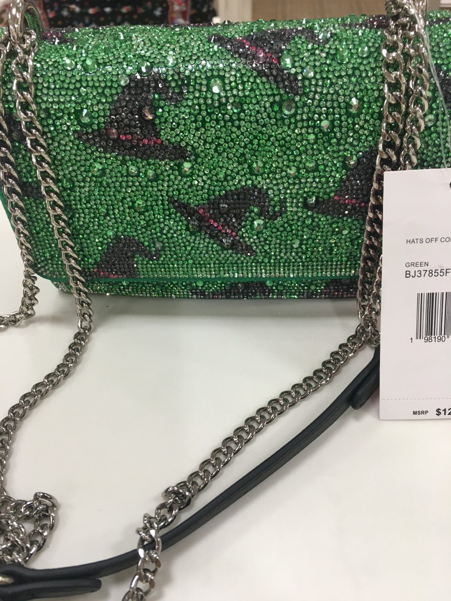 Betsey Johnson Kitsch Hats Off Convertible Shoulder Bag Green