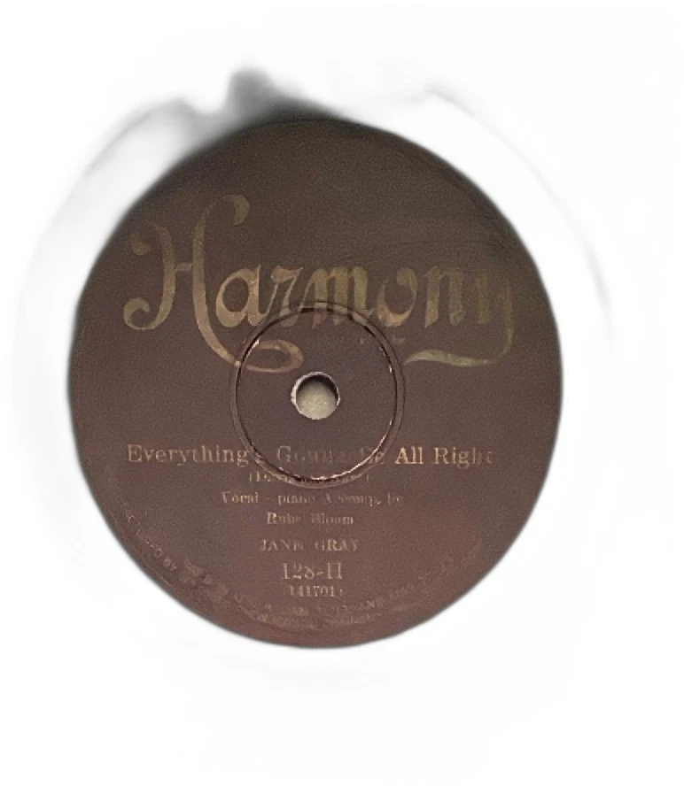 Lote de discos vintage Harmony Jane Gray 128H e variedade Lynn Martin VA578 78 RPM - Imagem 2 de 4