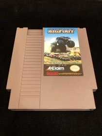 BIGFOOT Monster Truck NES Nintendo Video Game, CIB, manual and rare poster