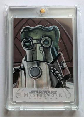 Topps Star Wars Masterwork Wat Tambor Sketch Card Jay Manchand Separatist Alien 