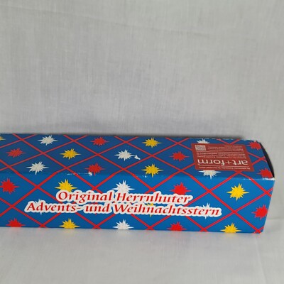 Advents-Und Weihnachtsstern MORAVIAN HERRNHUT STAR 16  Red Fade To White NEW-NIB