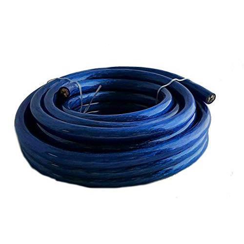 American Terminal 1/0 Gauge Blue 50ft Power/Ground Wire Soft Touch Cable - Picture 2 of 2