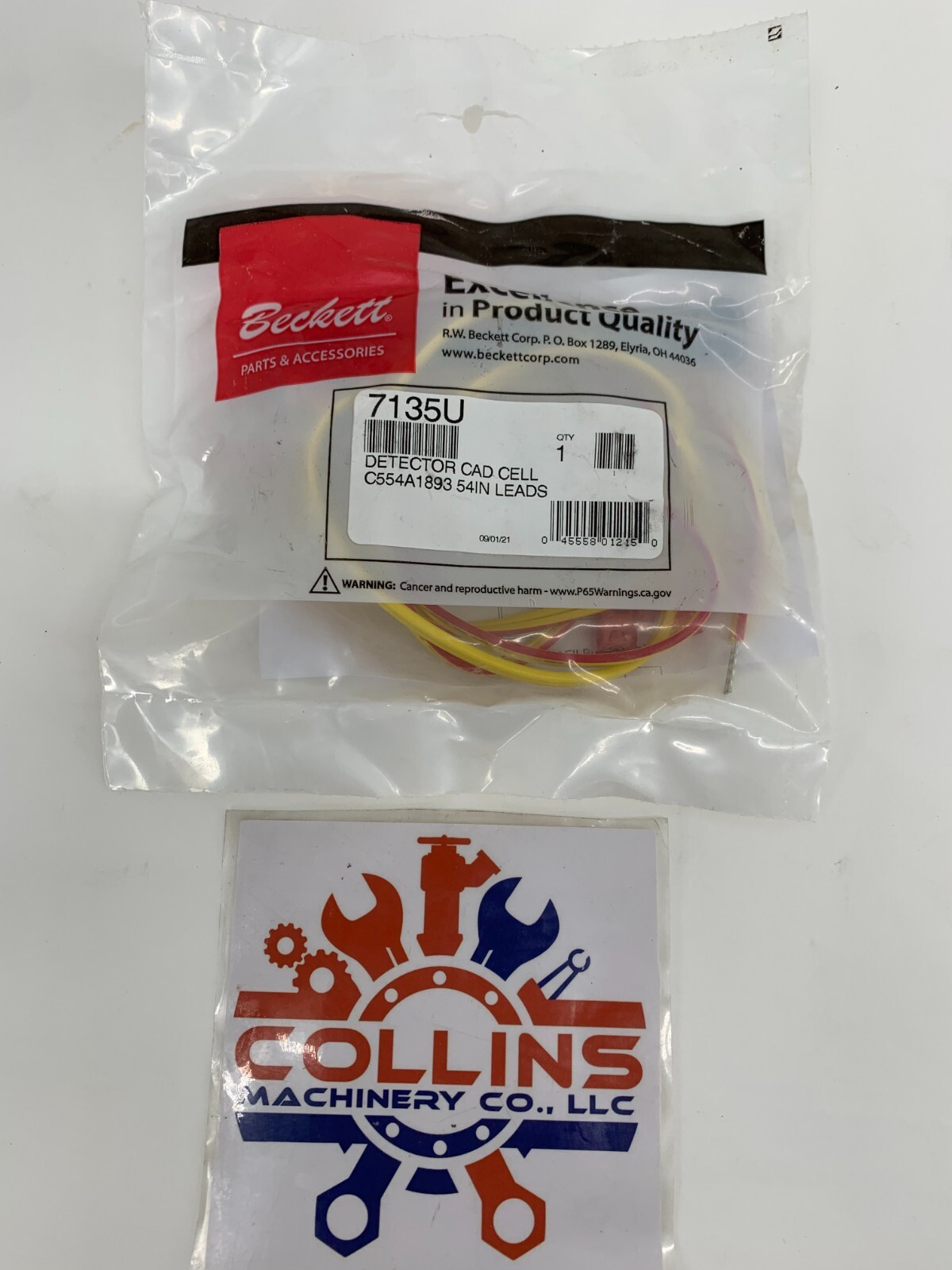 Beckett 7135U Detector Cad Cell Igniter Kit C554A1893 54" Leads
