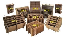 Corrugated Multi-Use Cardboard Partitions Dividers - 5 PACK OF YOUR CHOICE