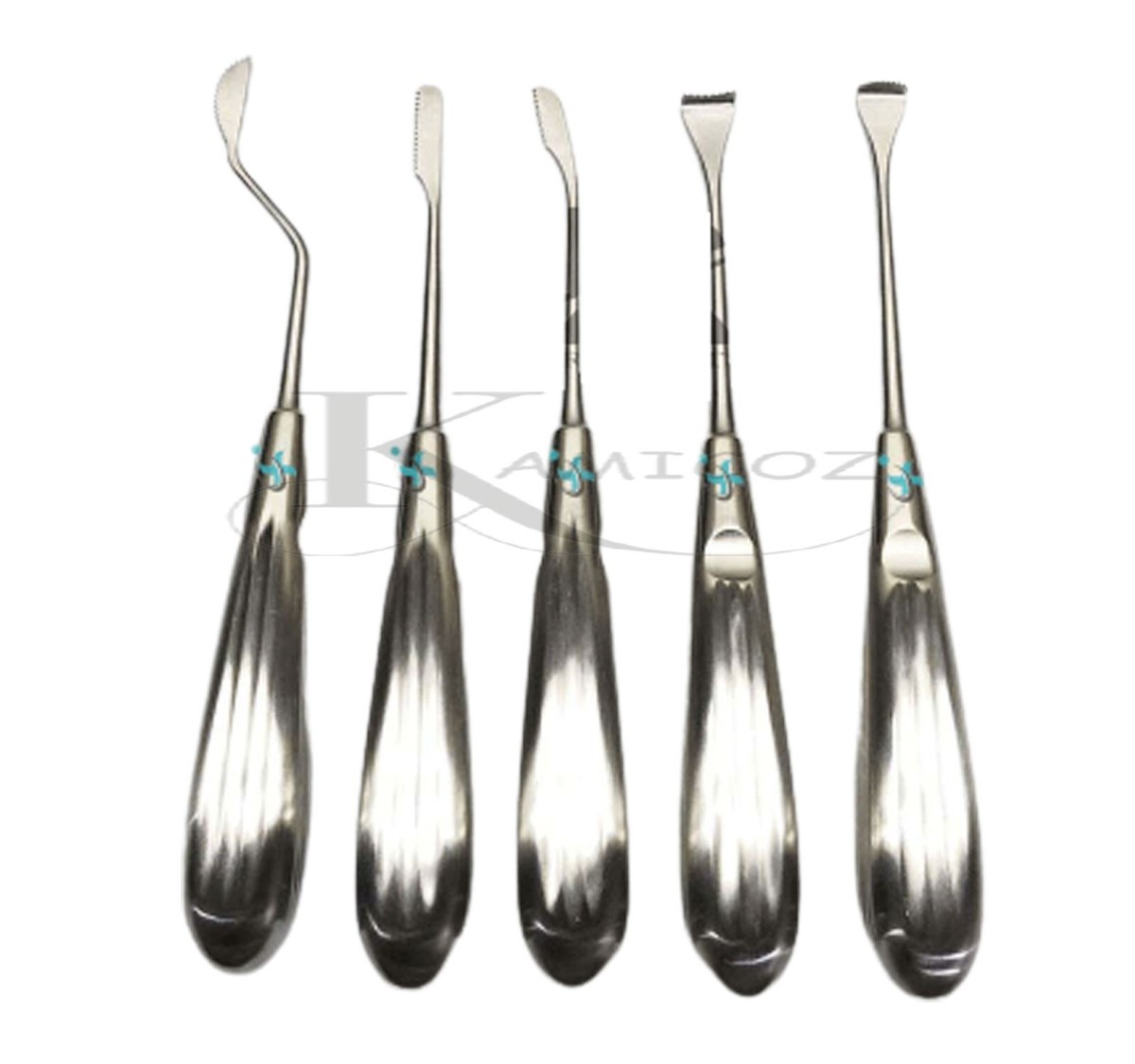 Set De 5 Scies Nasales Micro Cakir - Pour Rhinoplastie - Chirurgie Plastique/orthopédique - Neuf