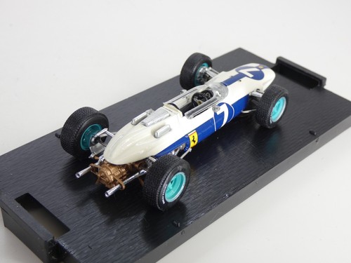 Brumm Ferrari 158 Formula 1 1964 GP Messico J Surtees giocattolo auto da corsa in scatola - Foto 7 di 14