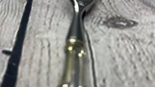 Art Nouveau Style Italian Sterling Silver Handles Carving Meat Fork - Video 1 of 1