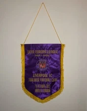 Gagliardetto pennant Toulouse FC v Liverpool FC UEFA Europa League 2023 Match Fanion.