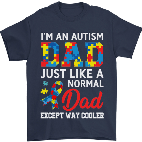 Autismus Dad Autistisch Vatertag Asd Herren 100% Baumwolle - Picture 97 of 102