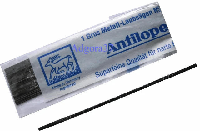 Laubsägeblätter für Metall Antilope "gelb" Laubsägen div. Grössen 1A Qualität