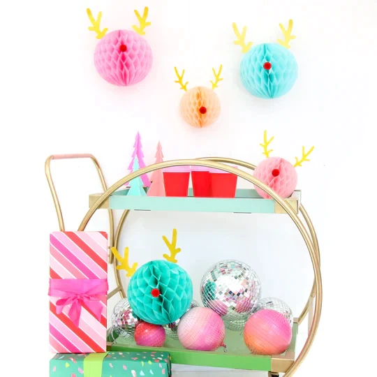 Whimsical Pastel Deer Christmas Party Kit - Image 3 of 4