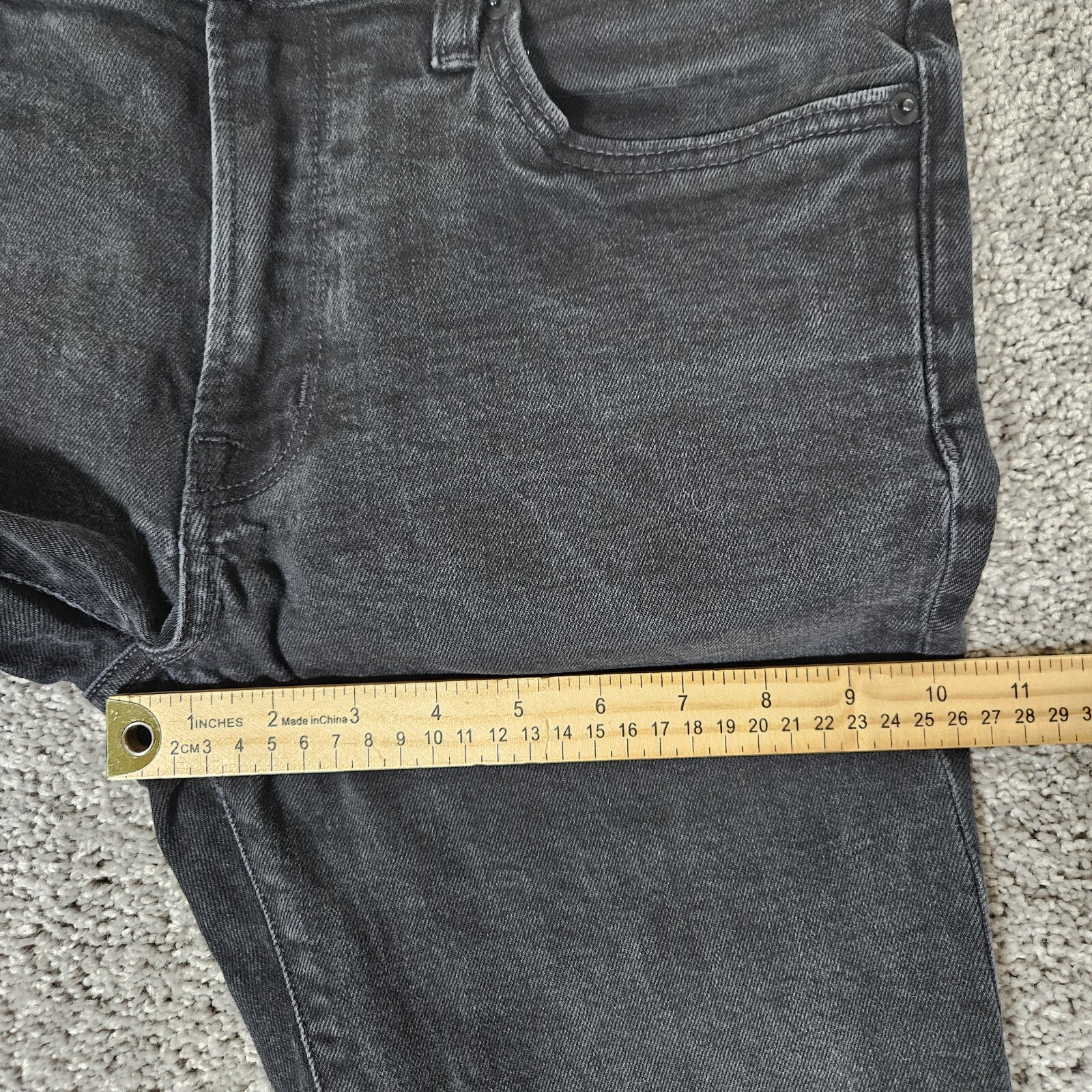 Outerknown Sea Jeans Men's 32X30 Ambassador Slim Straight Black Denim Faded eBay