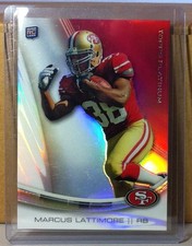 2013 TOPPS PLATINUM #146 MARCUS LATTIMORE SAN FRANCISCO 49ERS ROOKIE CARD . rookie card picture