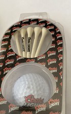 ORIGINAL COORS BEER: PREMIUM NIB TOP FLITE XL COLLECTIBLE LOGO GOLF BALL TEE S