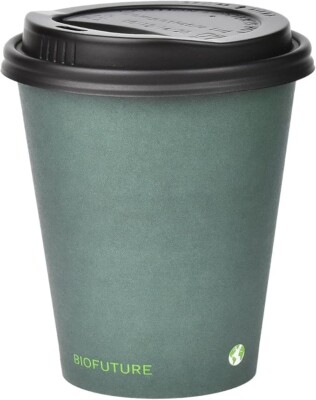 6 Unzen kompostierbare einwandige Kaffeetasse umweltfreundliches Papier auslaufsicher 50-100 STCK.
