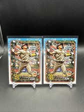 2024 Topps Holiday #H189 Ha-Seong Kim San Diego Padres Baseball Card Lot Of 2