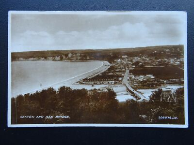 Devon SEATON & AXE BRIDGE um 1920 RP Postkarte von Valentine 208876