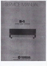 Service Manual Guide For Yamaha B-1