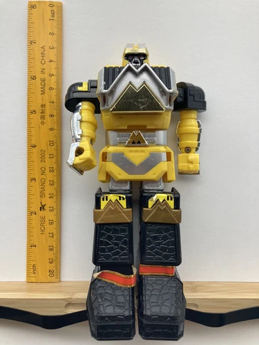 Vintage 1995 Power Rangers Yellow Deluxe Shogun Megazord Figure  ch4