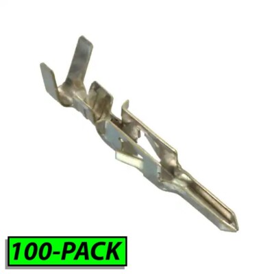 MOLEX Mini-Fit Jr. Male Crimp Terminal, 5558T, For 18, 20, 22, 24 AWG - 100 PACK