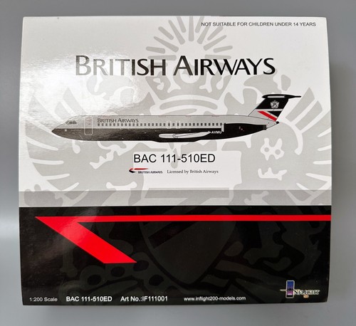 In Flight 200 IF111001 1/200th Scale BAC 111-510ED G-AVMU British Airways RARE