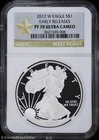 2012-W $1 Proof American Silver Eagle NGC PF 70 UC | Early Releases PR