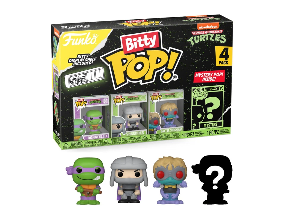 Gadget - Teenage Mutant Ninja Turtles Funko Pop Bitty Pop - Donatello (4 Pk) -