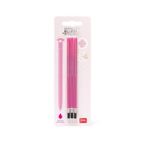 Legami LöSchbarer Gelschreiber Stifte Ersatzminen 3Er Set Pink Radierbar 0,7Mm