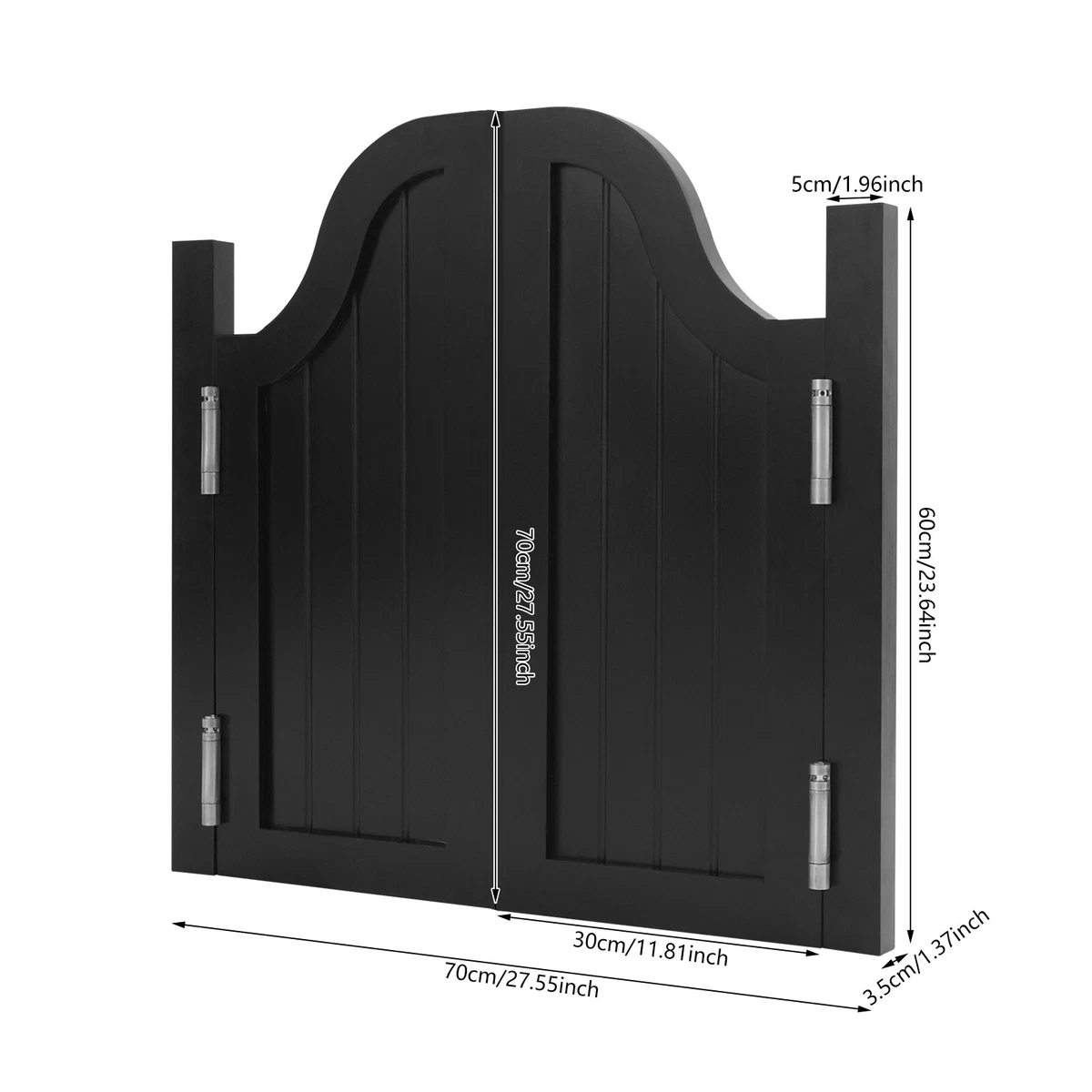 Puerta divisoria de rayas verticales puerta batiente de madera maciza para partición de entrada