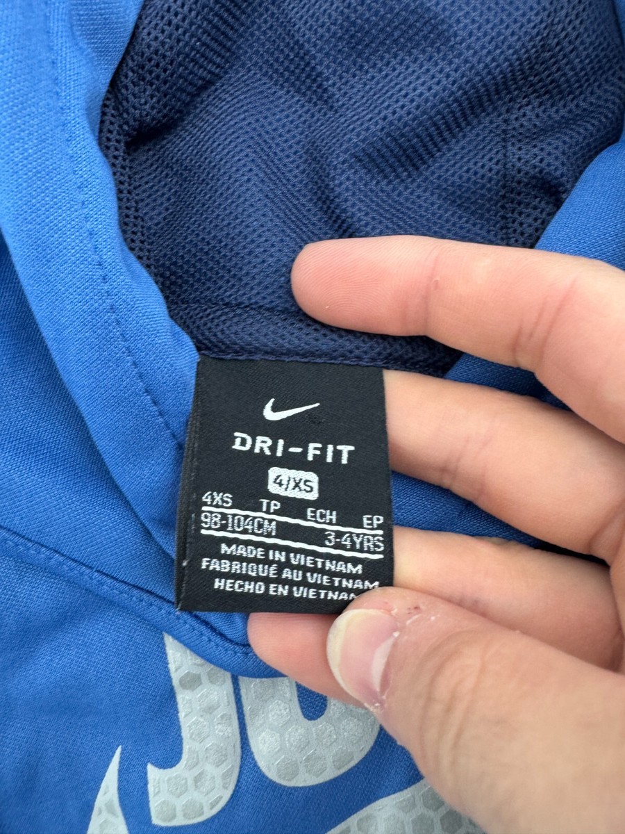 Nike Dri Fit Blue Athletic Pullover Hoodie Boys Size XS | eBay