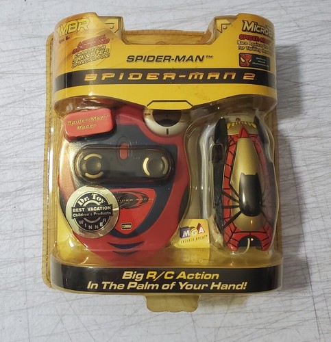 Rare 2004 Spiderman 2 Microblast Racers Remote Control Car 27mhz Marvel ...