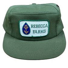 Vintage Unitog Union Made In USA Snapback Rebecca Farms Size Medium Hat Cap