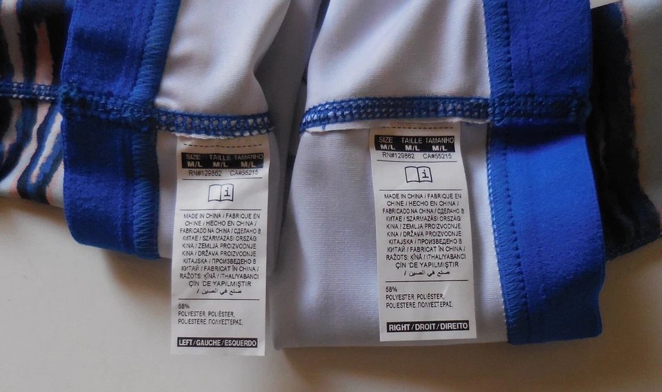 Nike Pro Tiger Print Arm Sleeves Women Royal Blue/Black/Sunblush M/L - Image 4 of 4