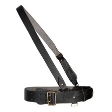 British Military Sam Browne Belt   Genuine Leather with Crossover Shoulder Strap
