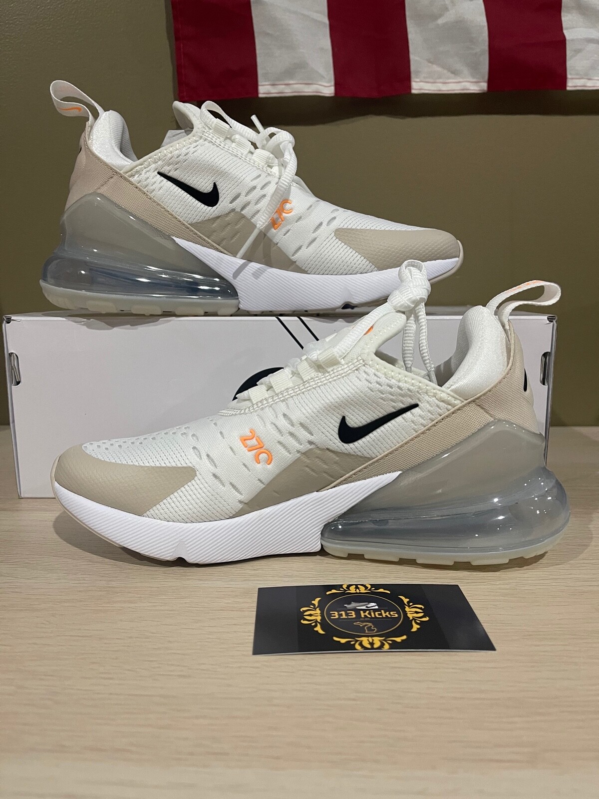 nike air max 270 white desert sand